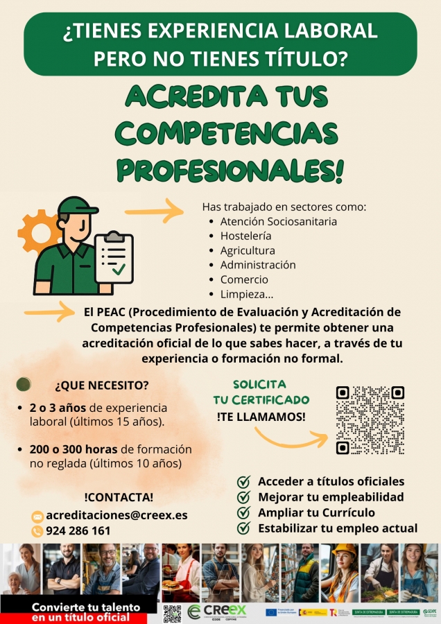 ACREDITA TUS COMPETENCIAS PROFESIONALES ACREDITA TUS COMPETENCIAS PROFESIONALES
